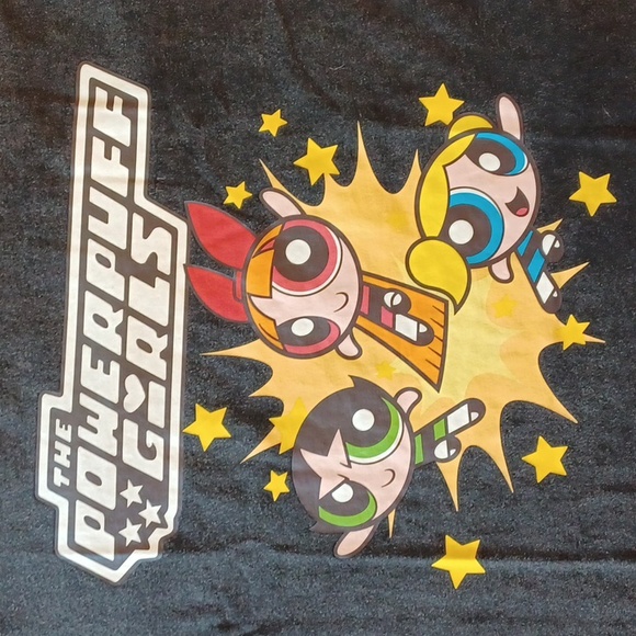 DOLLSKILL 2x oversized faded black short sleeves tshirt POWDERPUFF GIRLS - Picture 7 of 10